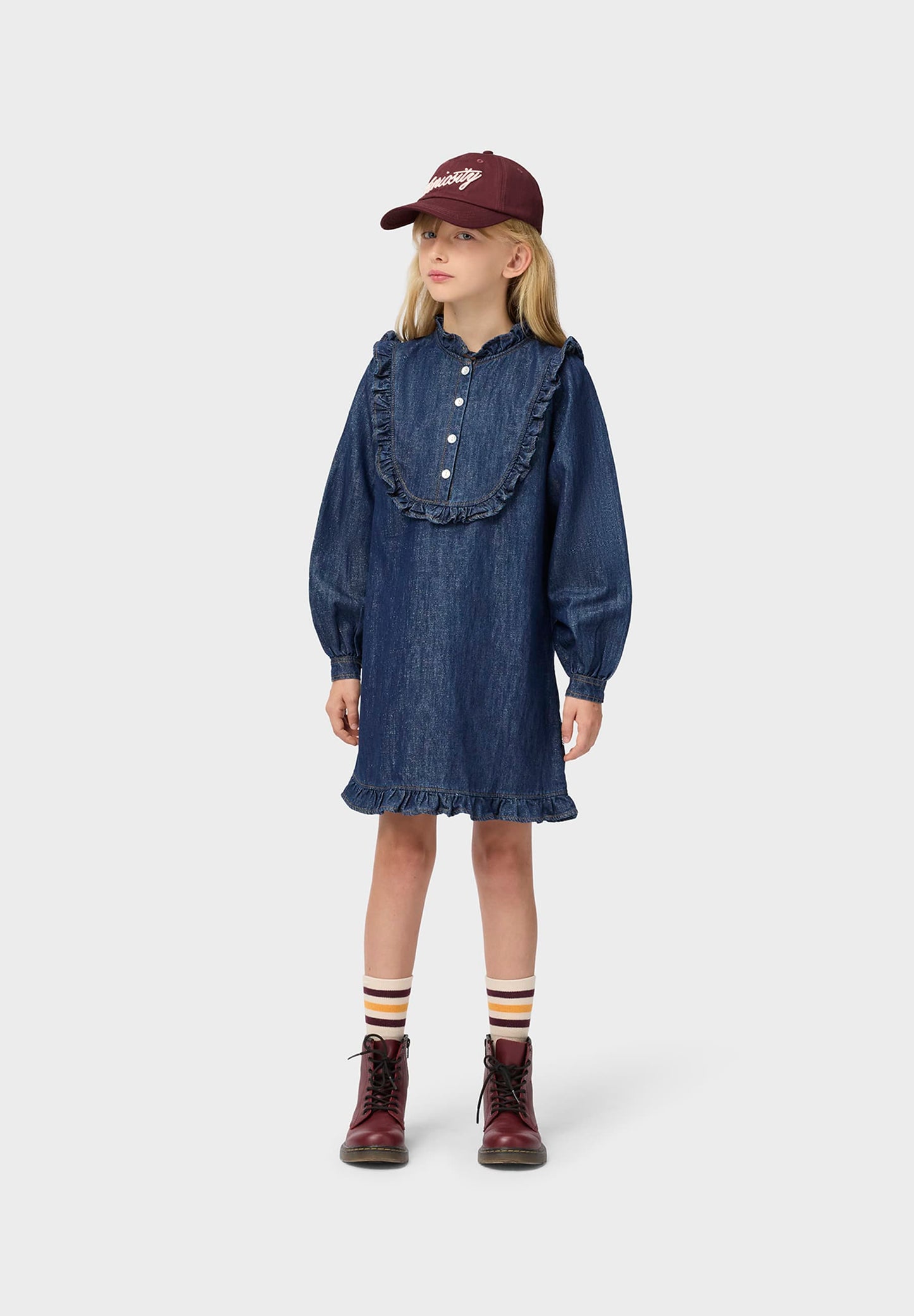 Molo Chaka Dress - Mid Blue Glitter