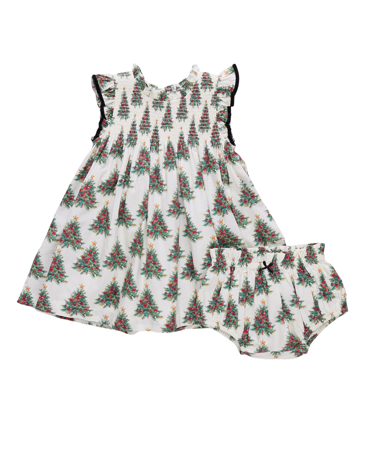 Girls Stevie Dress - Vintage Trees