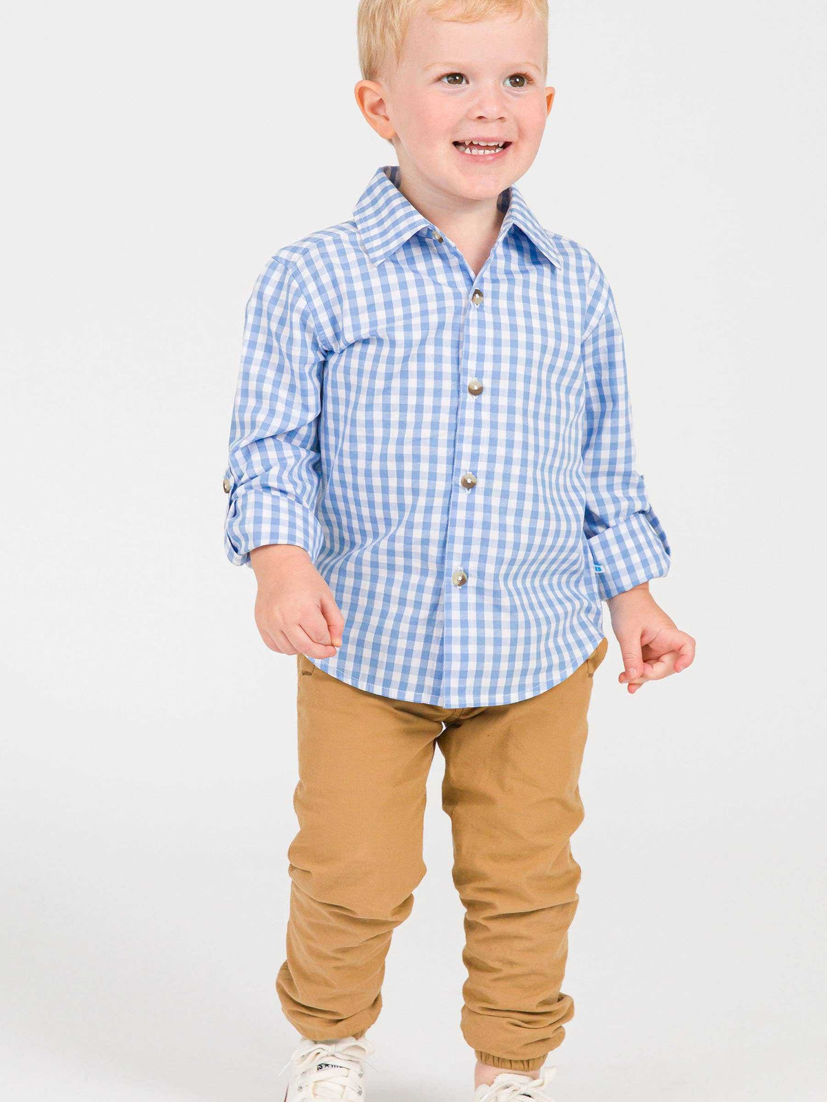 Boys Dark Khaki Jogger Pants