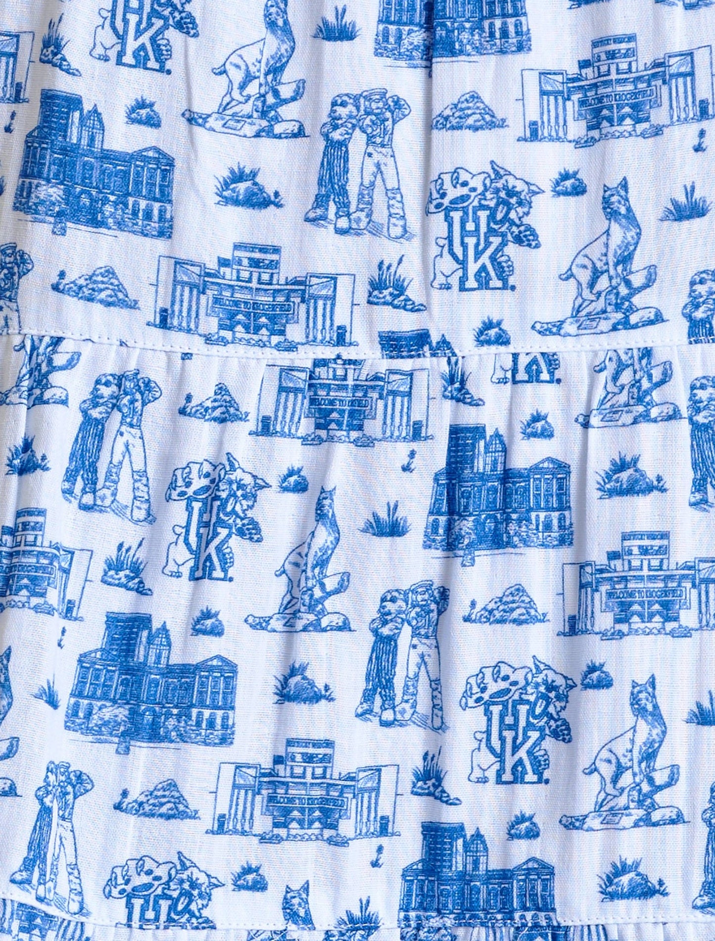 The Team Toile Puff Sleeve Onesie | Kentucky