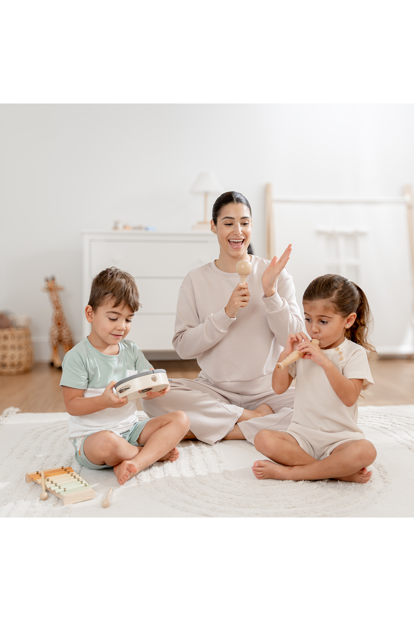 4-Piece Kids Musical Instruments for Toddlers by Comfy Cubs