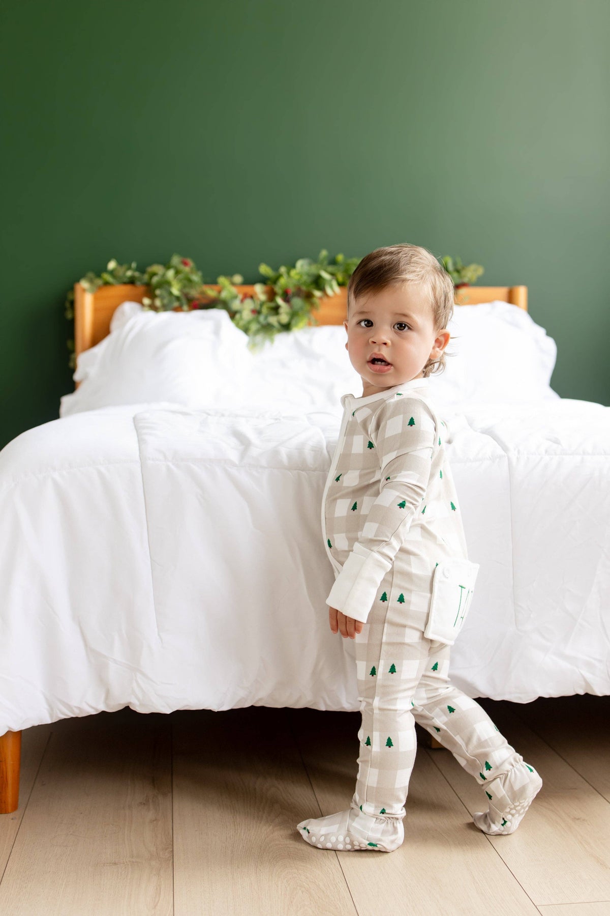 Zippy Buttflap Pajamas - Holiday Gingham
