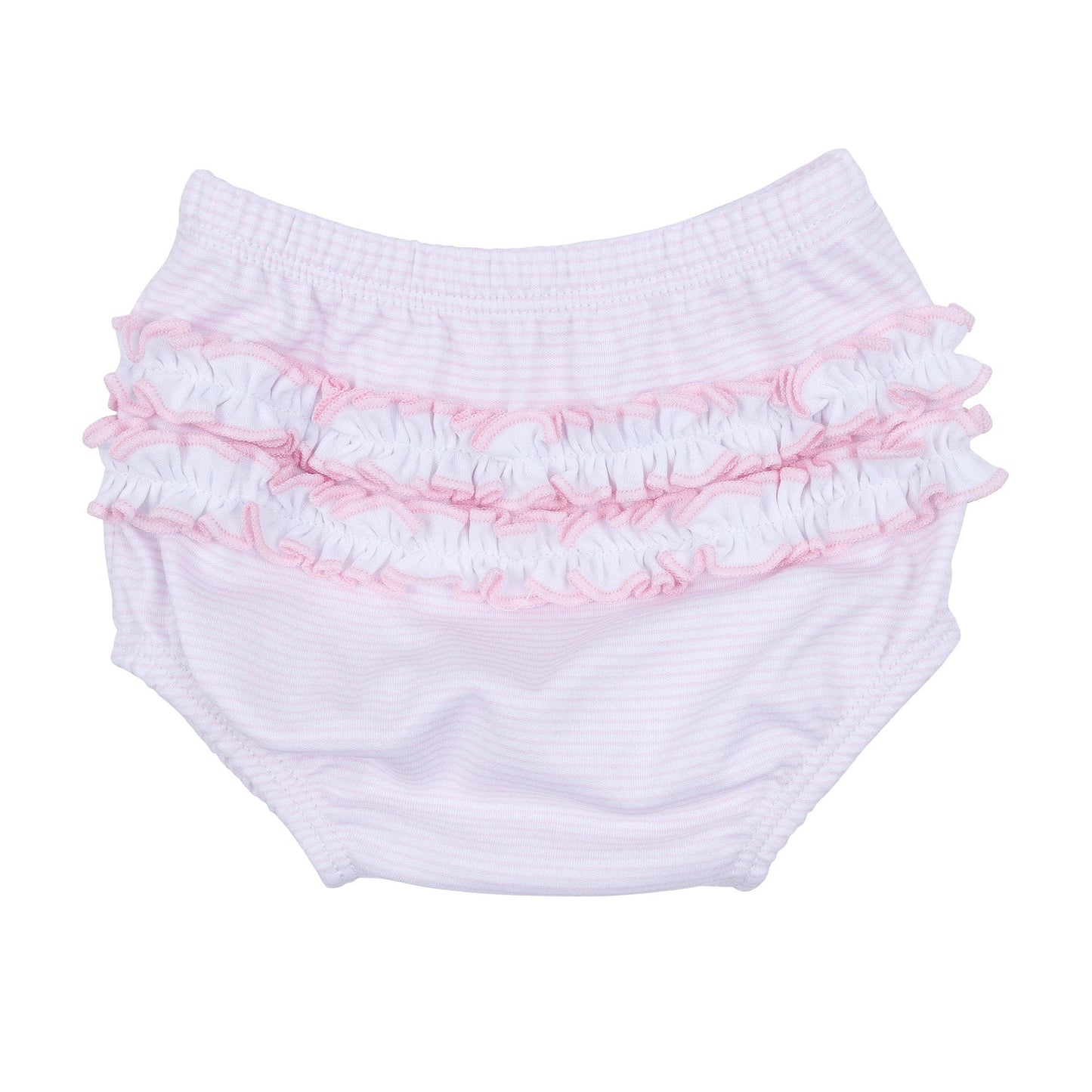 Touchdown Cutie Embroidered Ruffle Diaper Cover Set - Pink