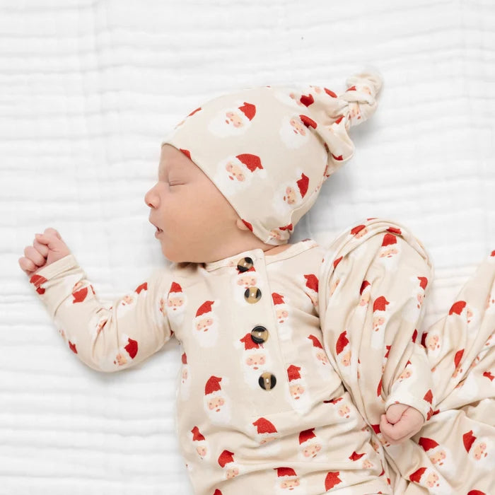 Santa Baby Top Knot Hat