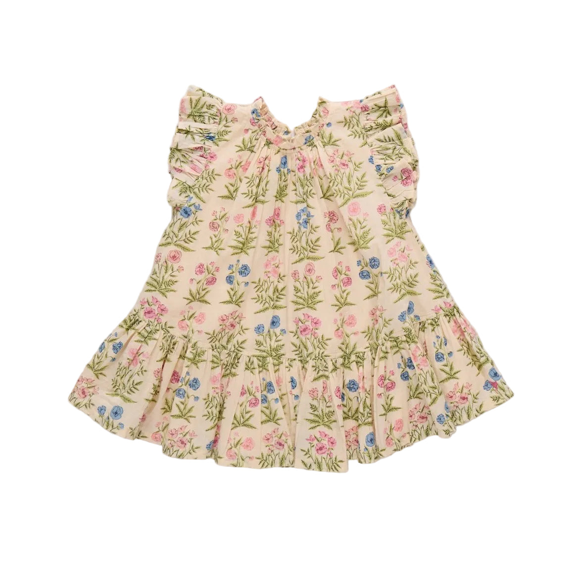Pink Chicken Girls Harper Dress-Leafy Floral