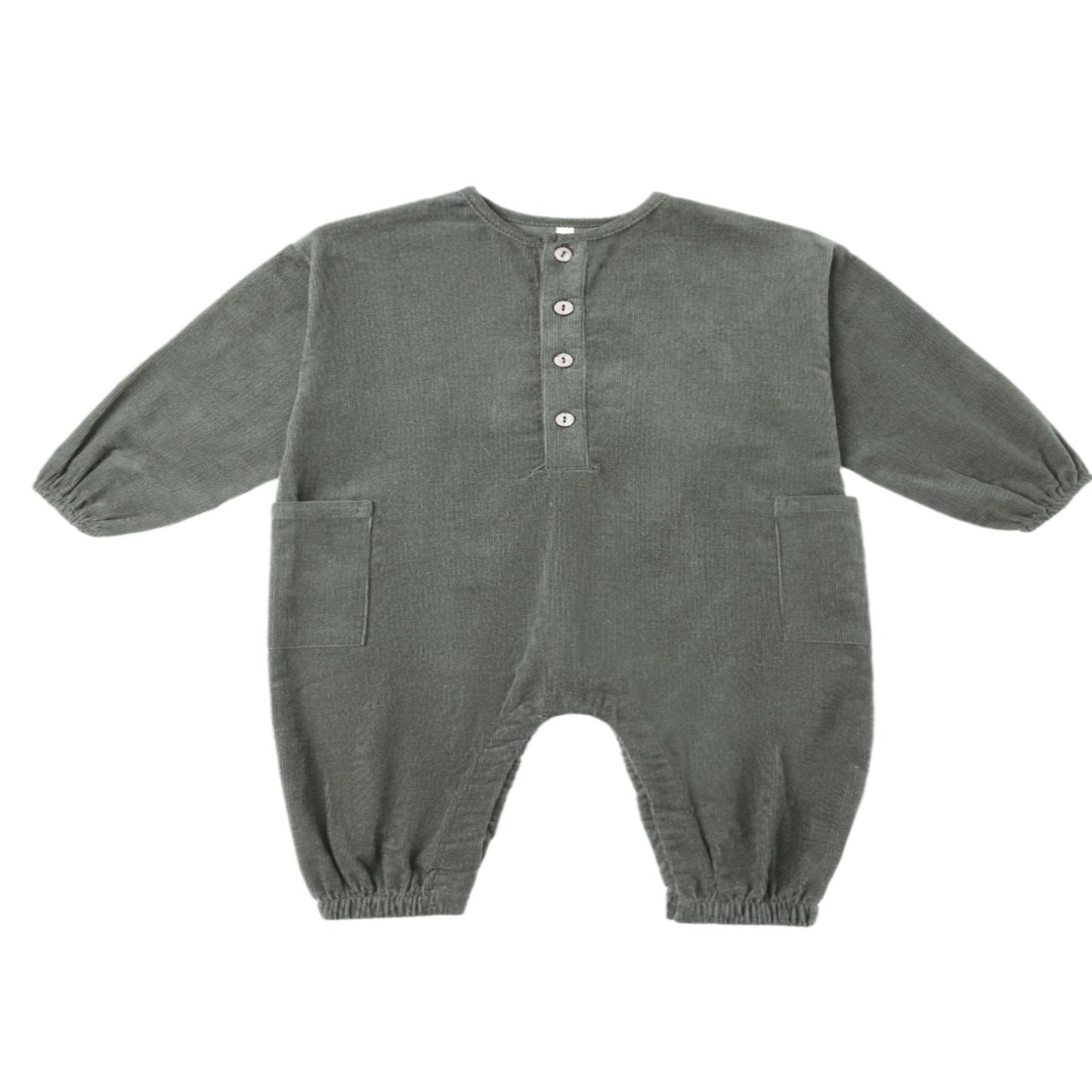 RELAXED WOVEN JUMPSUIT || EVERGREEN