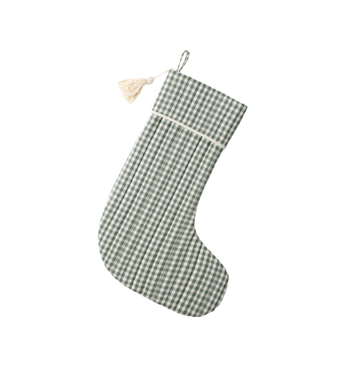 Christmas Stocking - Evergreen Gingham