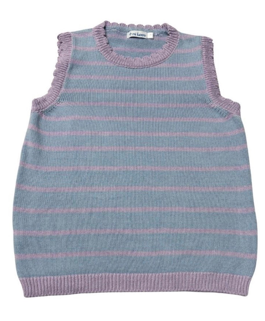 Mi Lucero Stripe Vest for Girls
