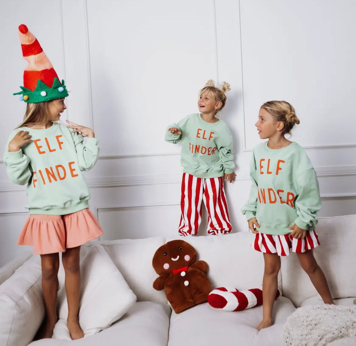 ELF FINDER||Green| oversized drop shoulder pullover | KIDS