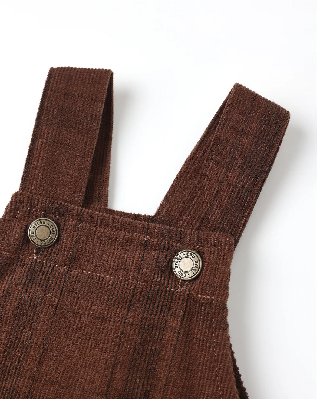 CARGO BABY OVERALL || BROWN PLAID