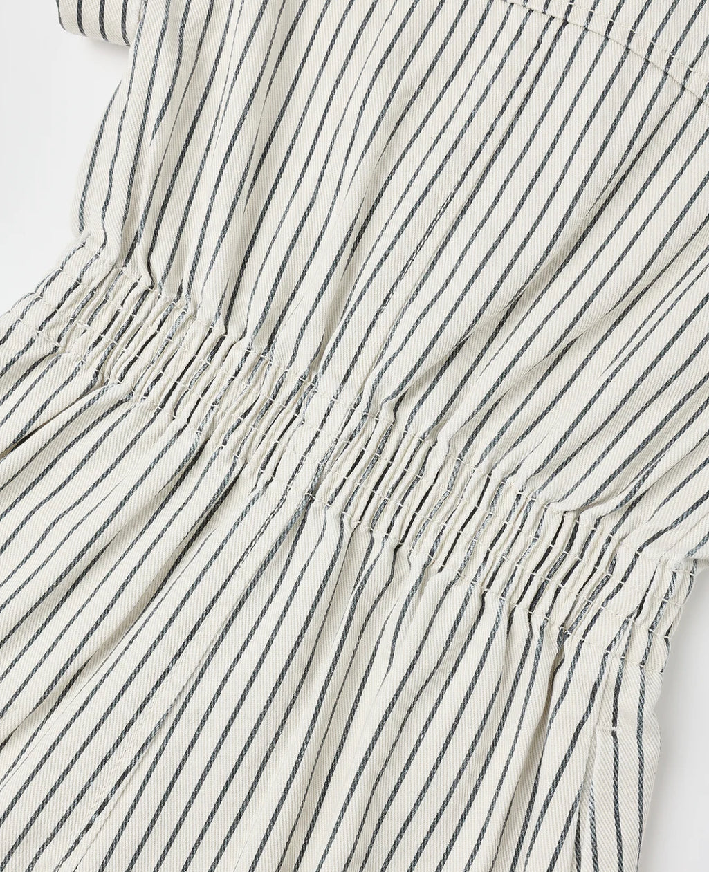 UTILITY ROMPER || NAVY PINSTRIPE