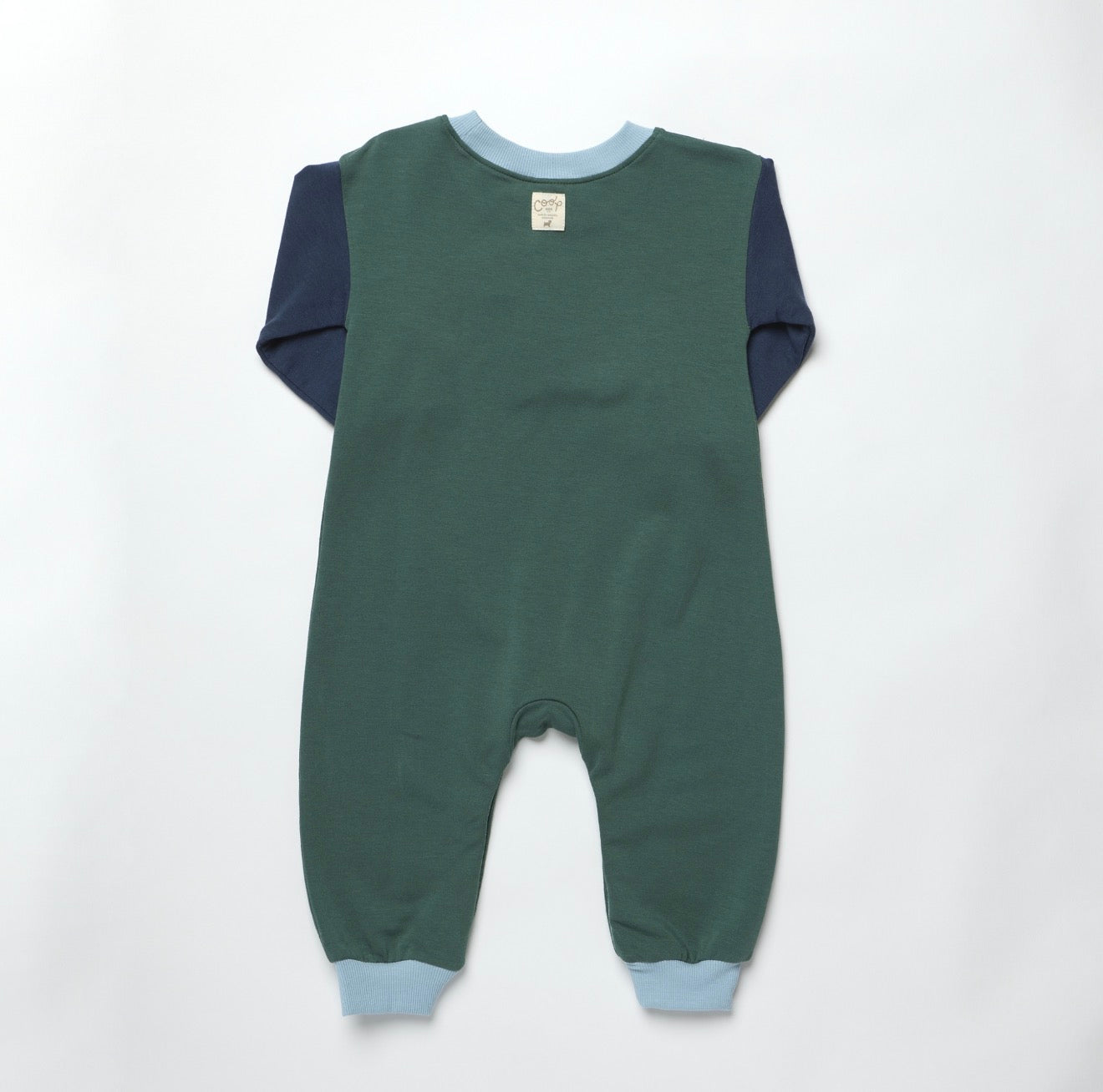 Baby Runaround Jumpsuit - Green Color Block