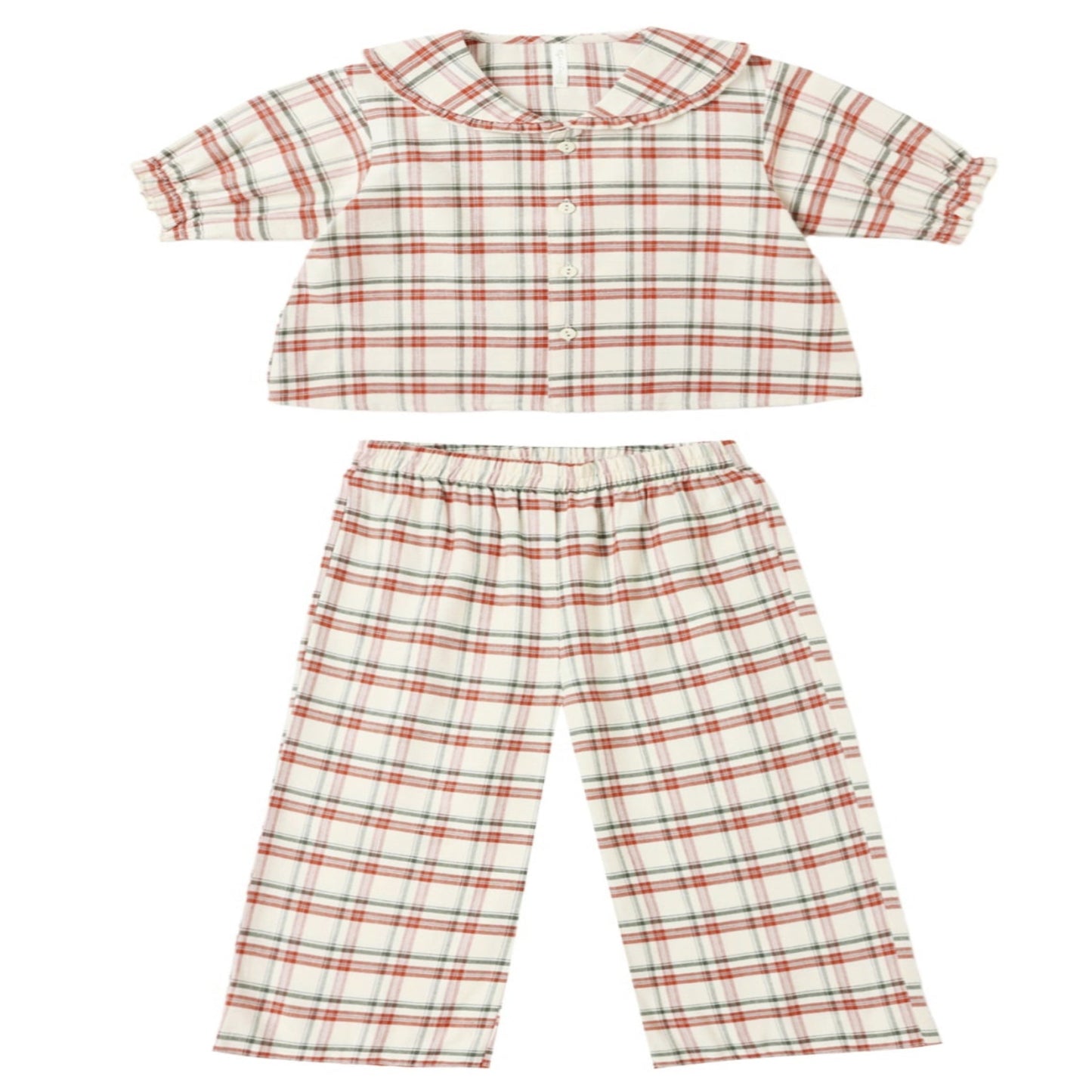 RUFFLE PAJAMAS || HOLIDAY FLANNEL-Teen