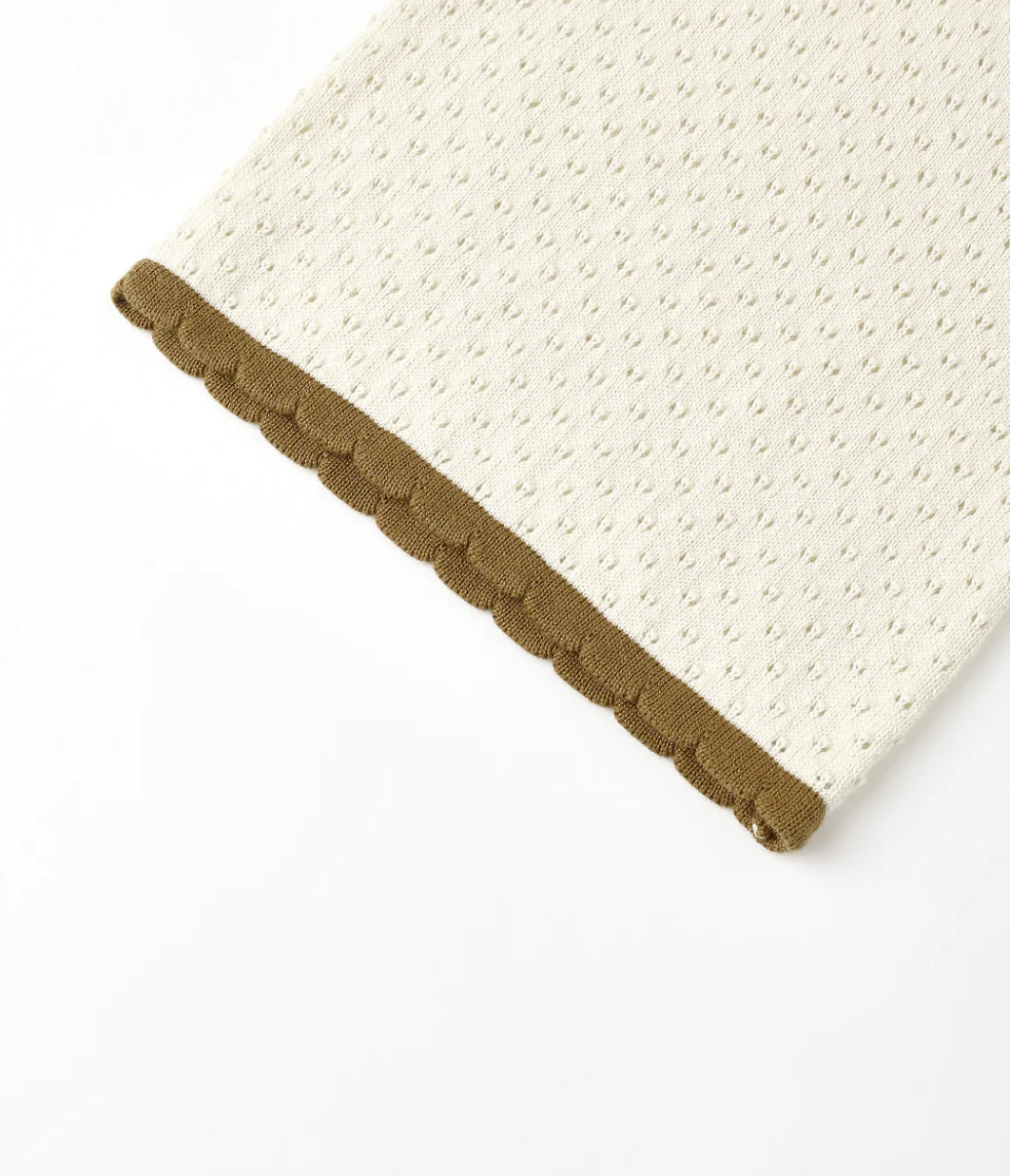 POINTELLE KNIT PANT || NATURAL