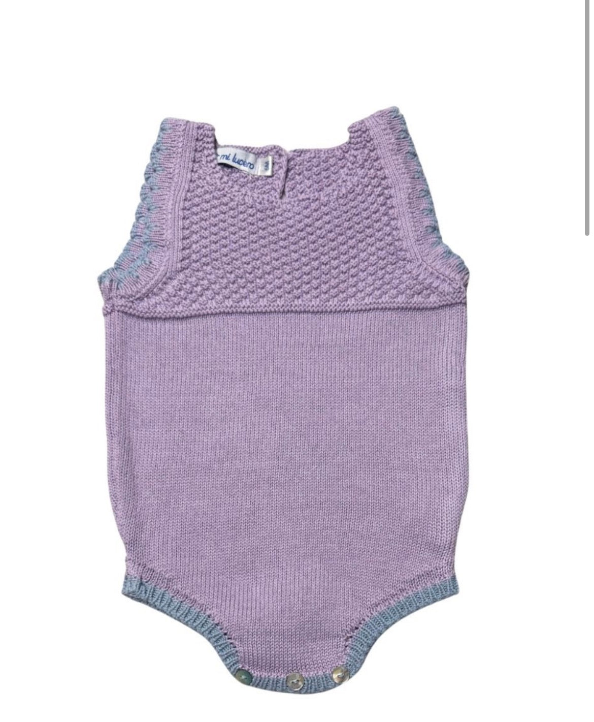Mi Lucero Ruffle Pebble Stitch Bubble for Baby Girl