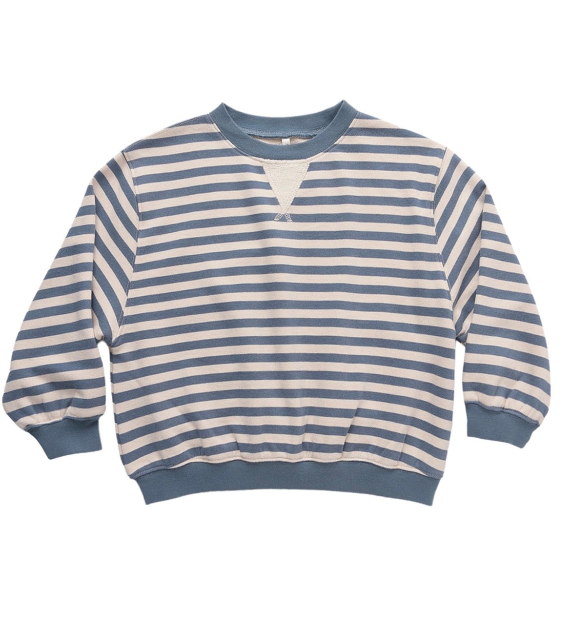 Rylee + Cru Oversized Crew for Boys - Marine Stripe