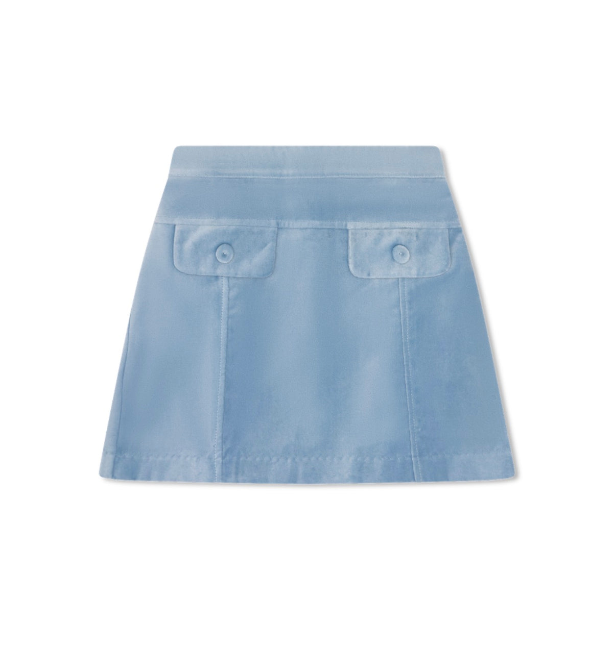 Belle Haven Blue Velvet Skirt