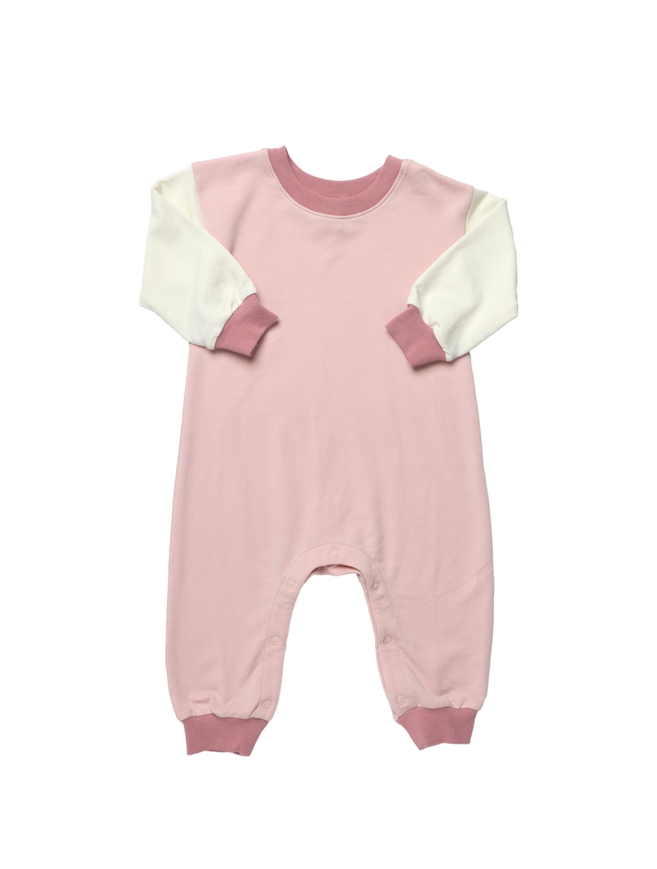 Baby Runaround Jumpsuit - Pink Color Block