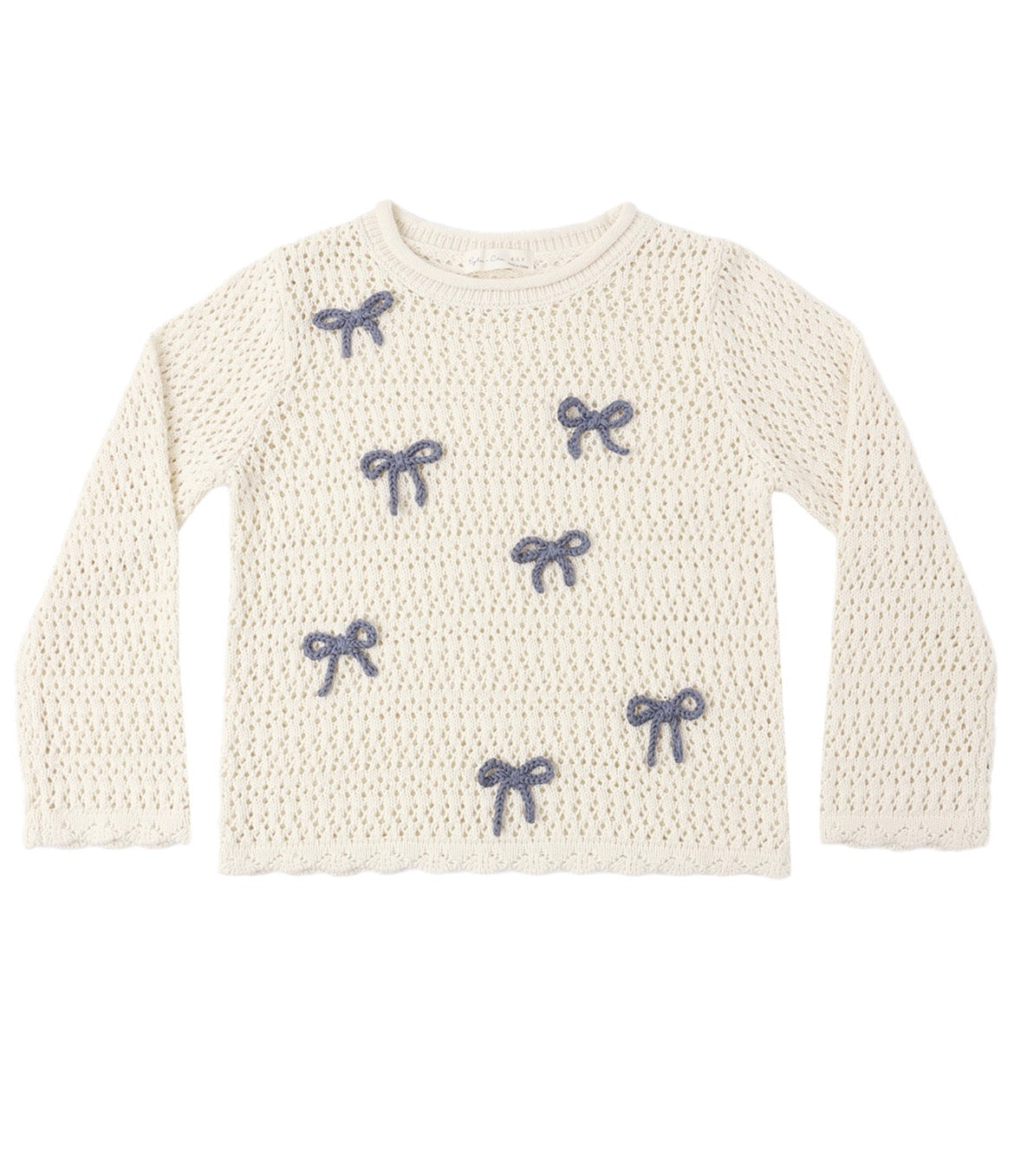 Rylee + Cru Crochet Knit Pullover for Girls