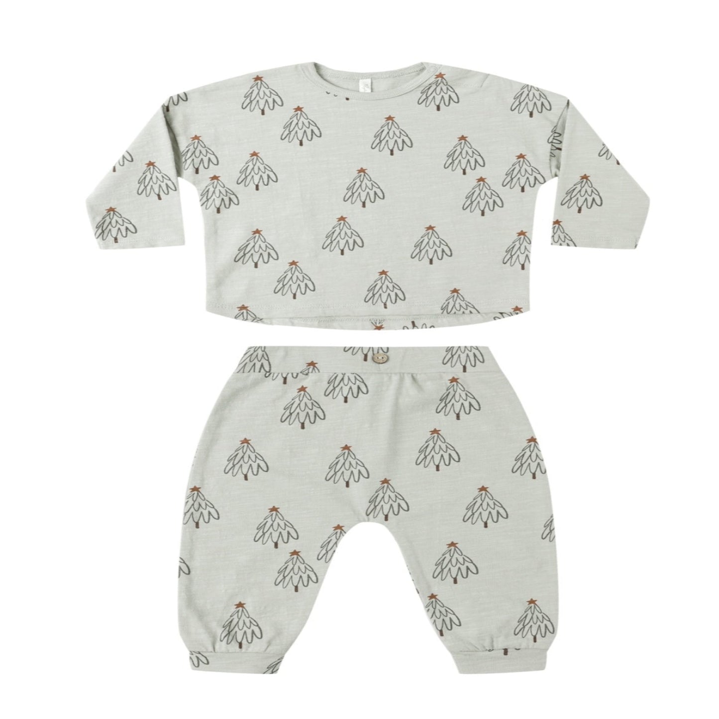 LONG SLEEVE TEE + PANT SET || TREES