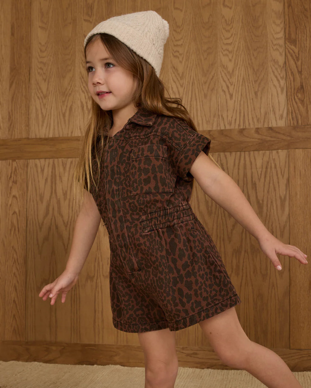 UTILITY ROMPER || LEOPARD
