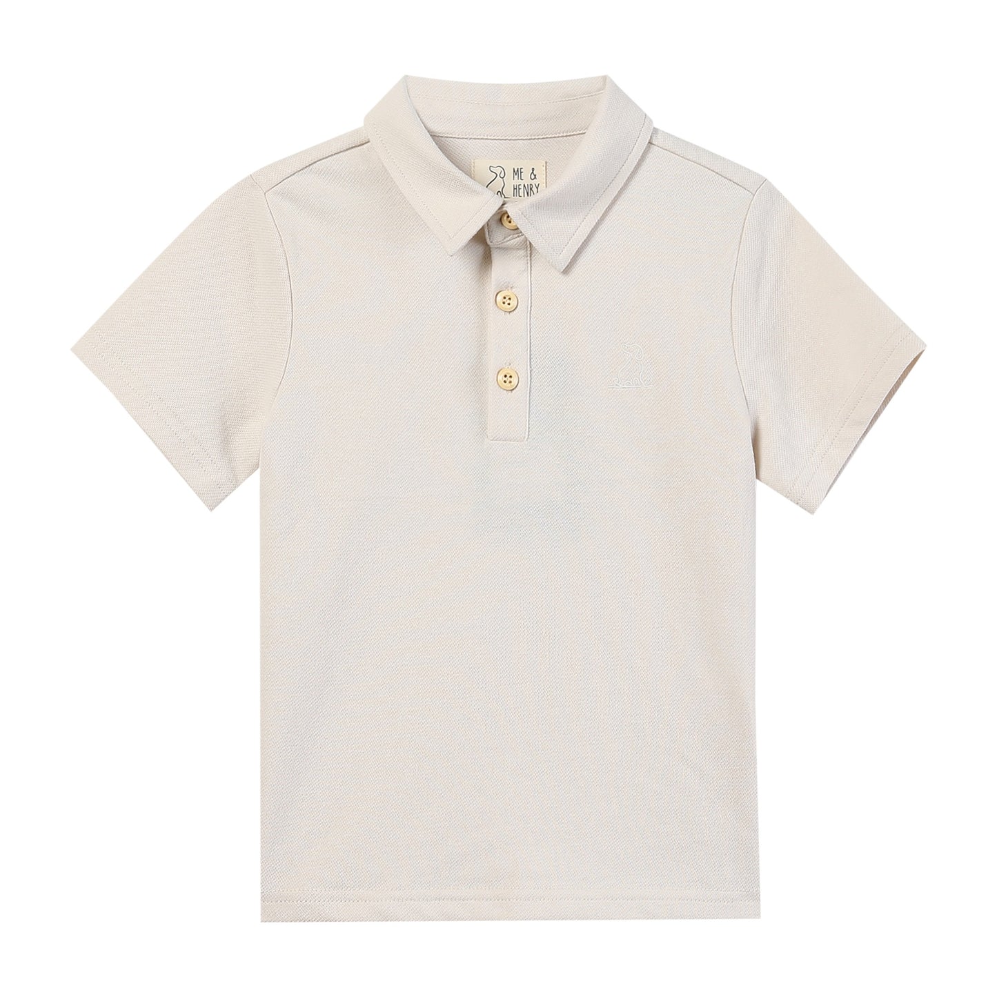 SHIPPING Polo - Cream Pique