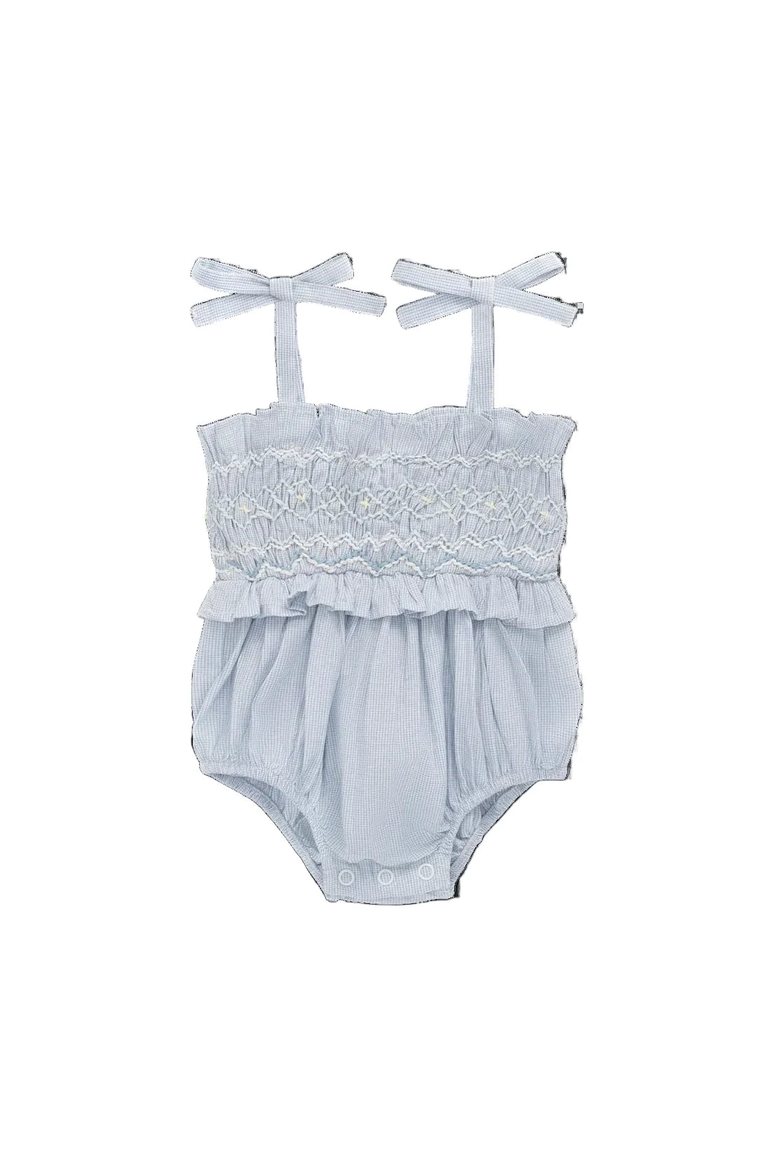 Jamie Kay Organic Cotton Desiree Playsuit in Petite Check for Girls