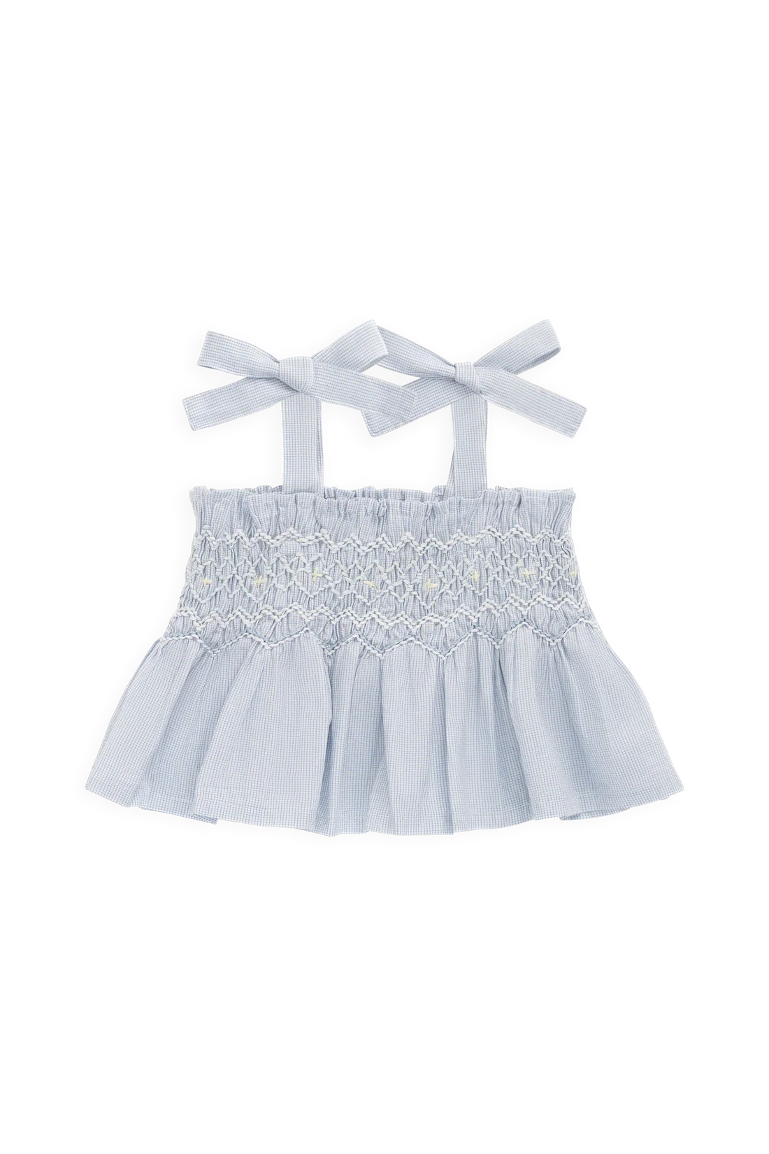 Jamie Kay Organic Cotton Desiree Top for Girls in Petite Check