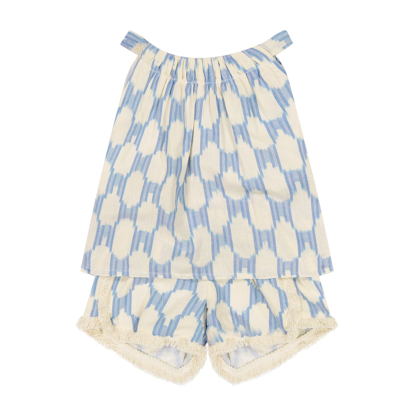 Colette Girls Top and Short Set Sky Blue IKat