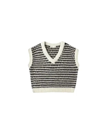 Sweater Vest - Black Speckle