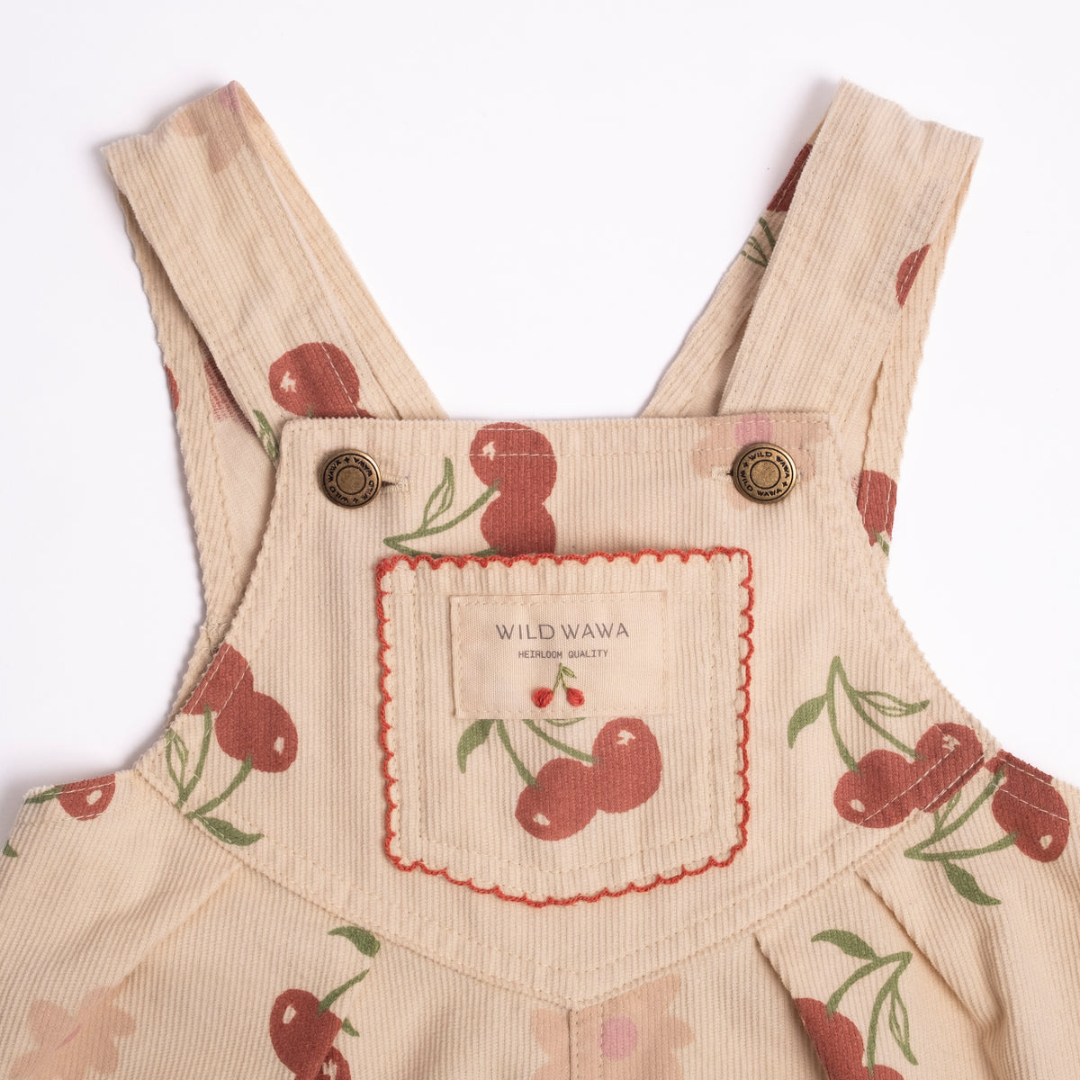 Cherry Bloom Overall Romper