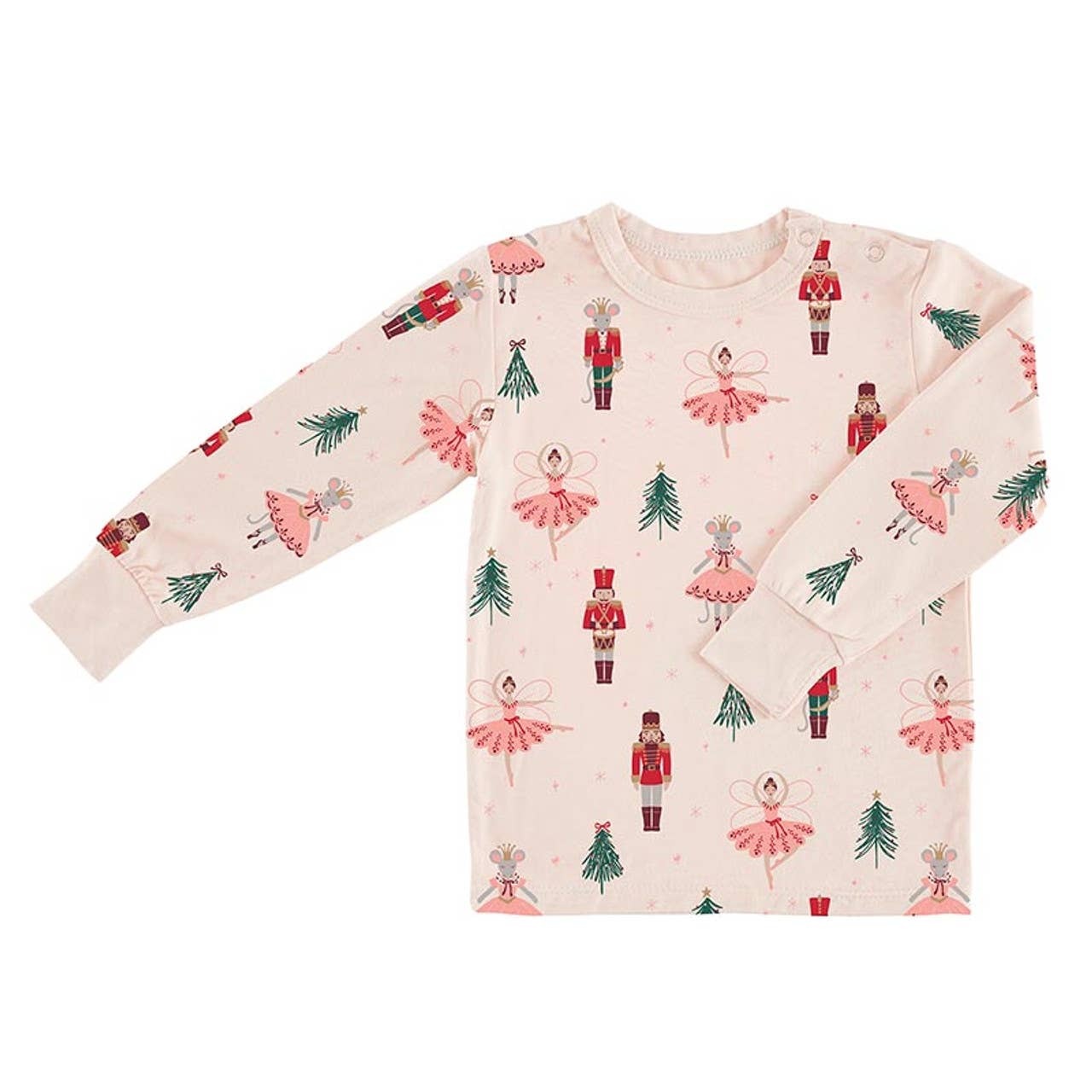 Two-Piece Pajama Set - Pink Nutcracker