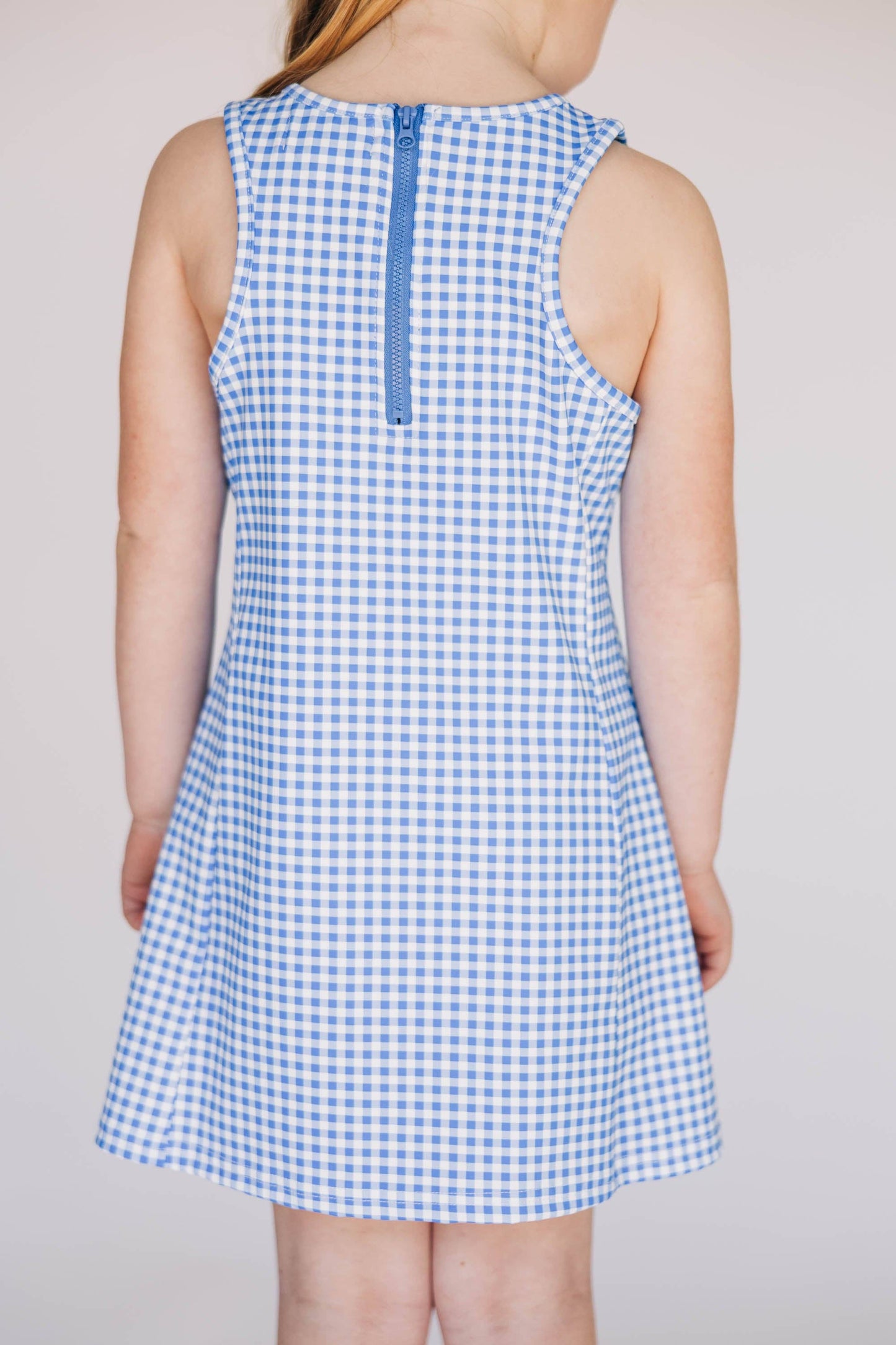 Go Big Blue Gingham Dress