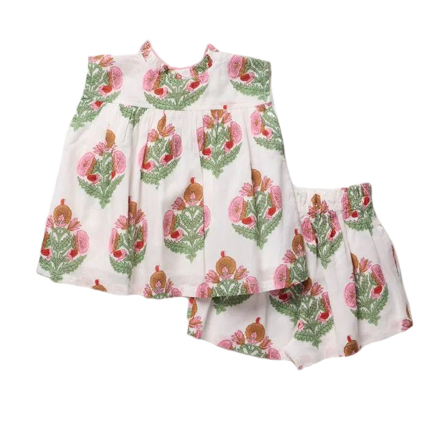 Girls Misha 2-PC Set - Pink Bellflower