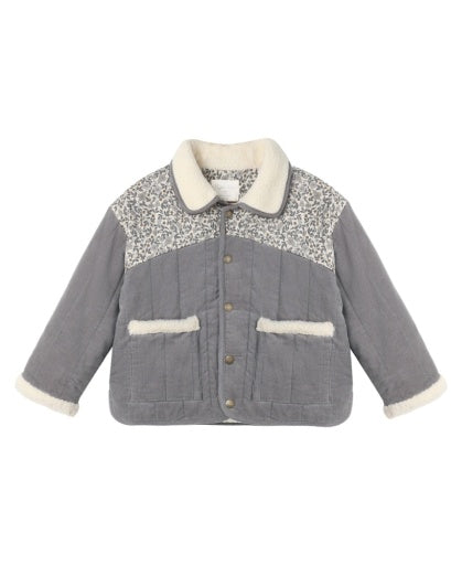 Rylee and Cru Slate Floral Lily Coat