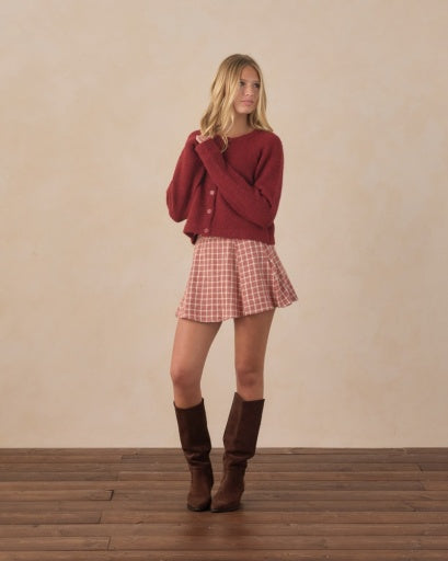 Rylee and Cru Vintage Plaid Teen Rachel Skirt