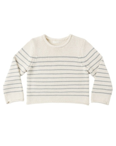 JACQUES SWEATER SEA GREEN STRIPE