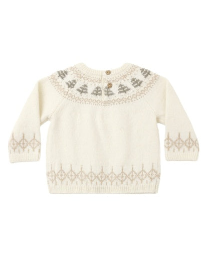 Quincy Mae Rex Sweater - Tree Fair Isle