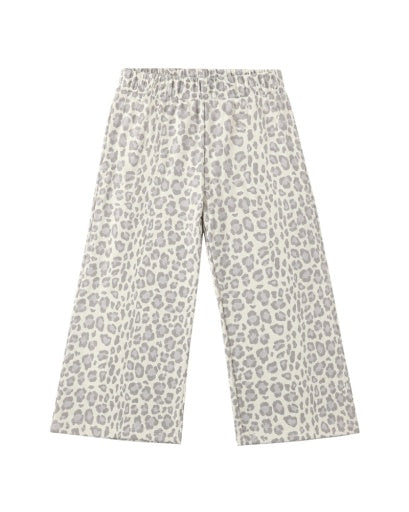 WIDE LEG SWEATPANT BLUE LEOPARD