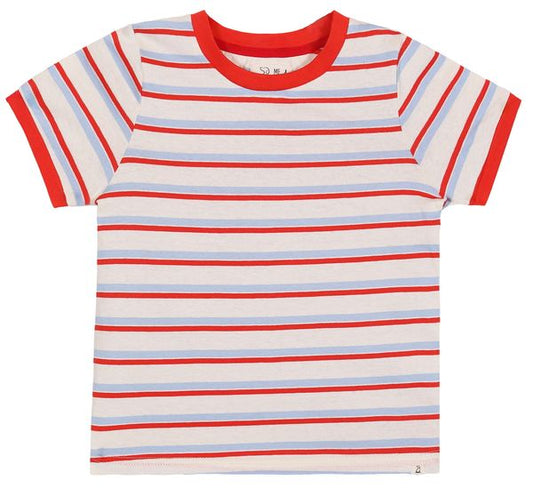 Marine Tee - Red/Blue/Cream Stripe
