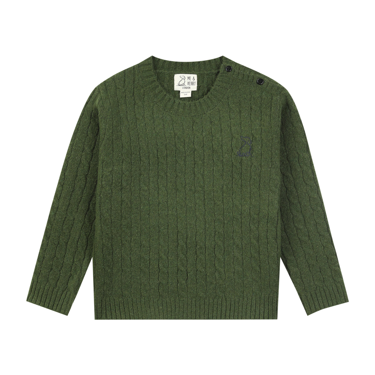 CLASSY cable sweater - Green