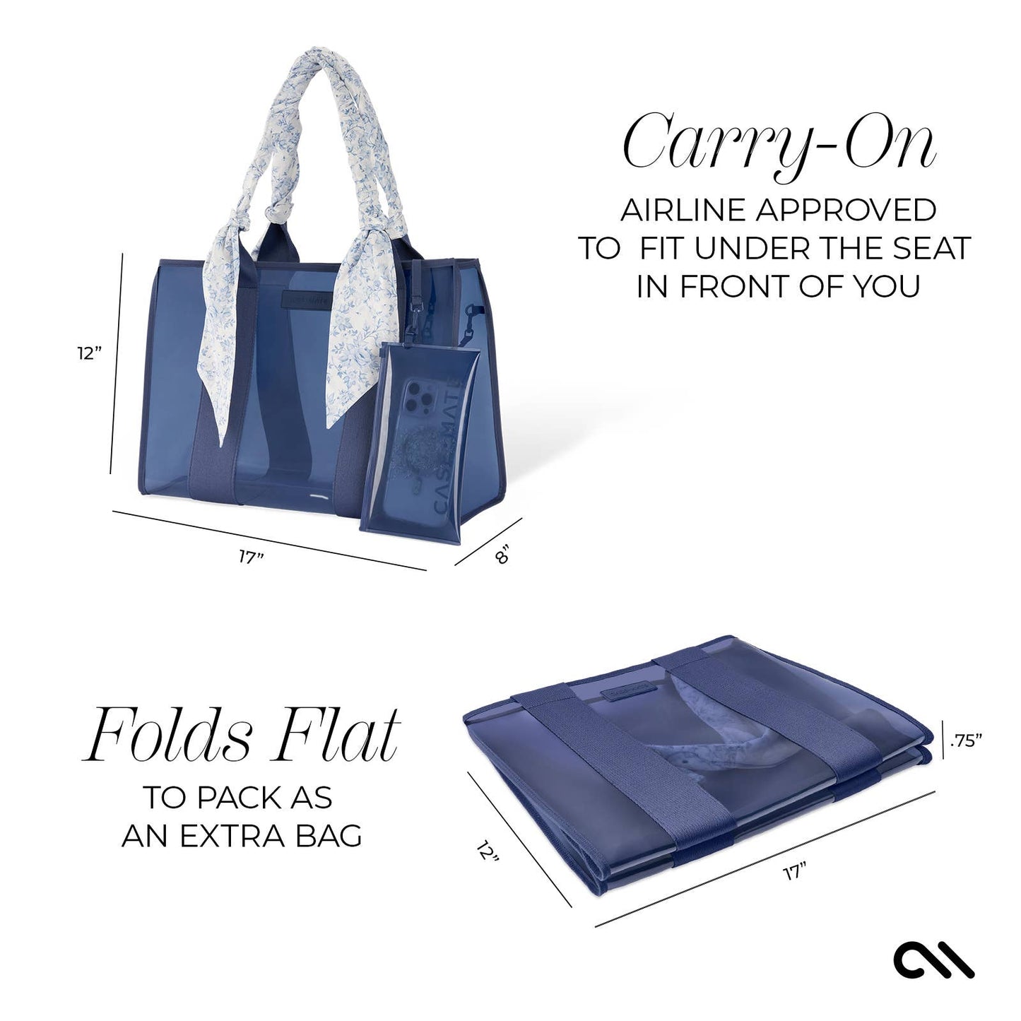 Something Navy Jelly Tote/Diaper Bag
