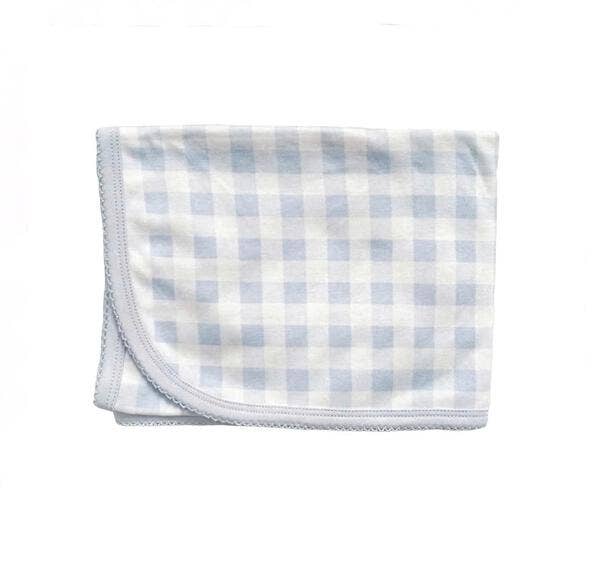 Vichy Pima Blanket, Blue