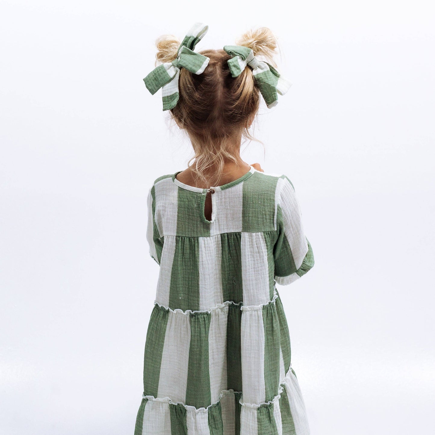 CLEMENTINE DRESS | STRIPED GREEN | GIRLS