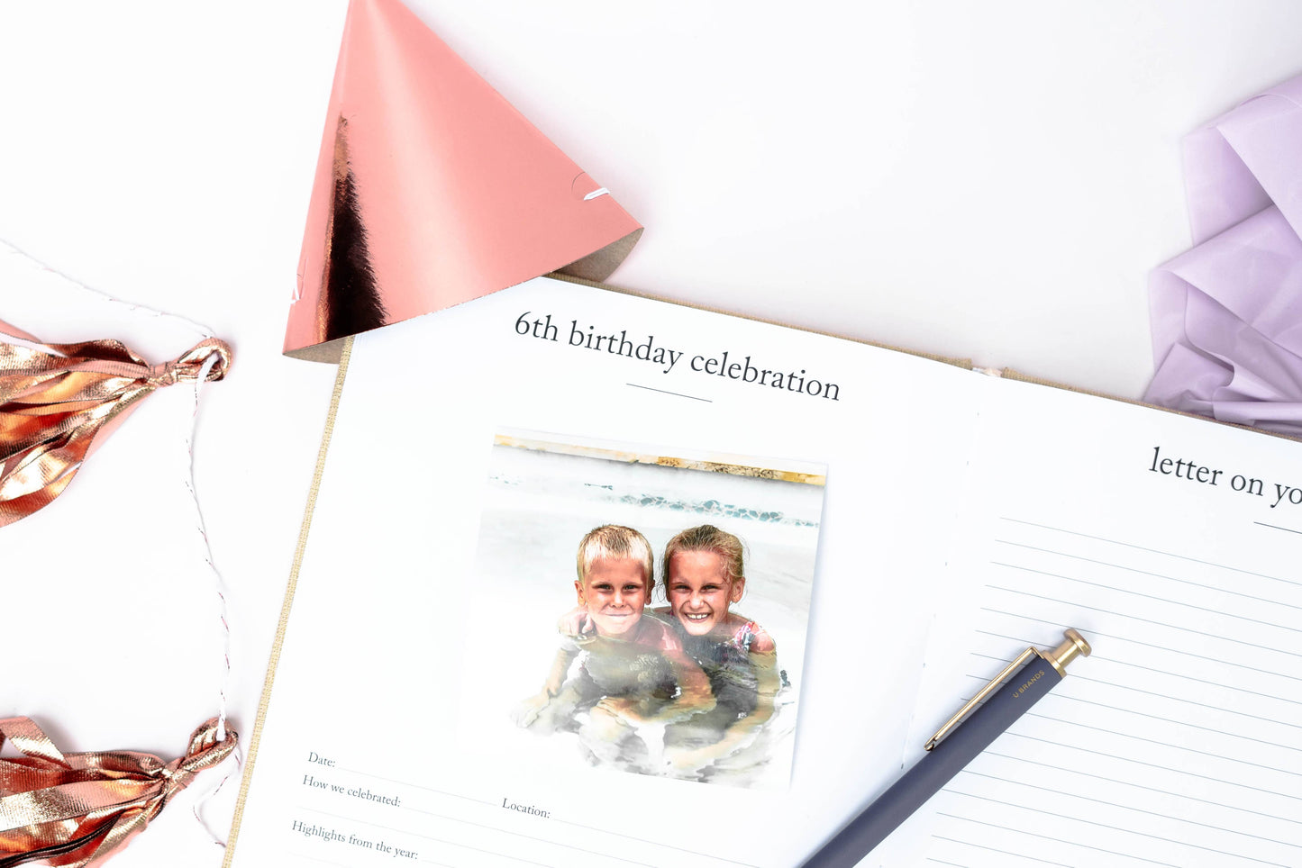 Birthday Memory Book | Birthday Guest Book