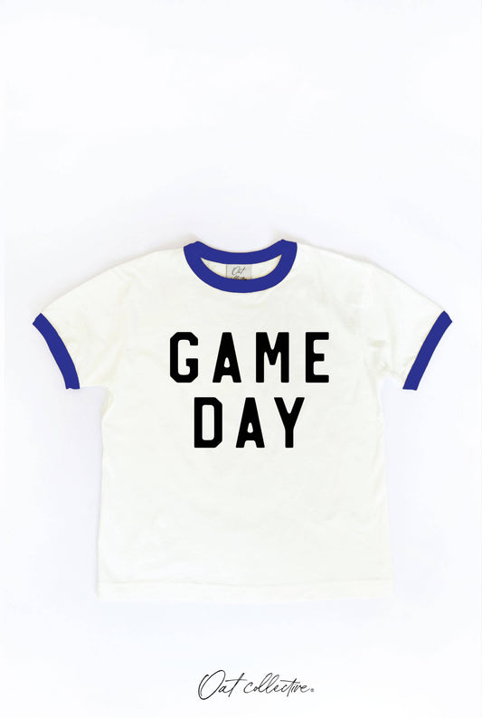 GAME DAY Toddler Ringer Graphic Top