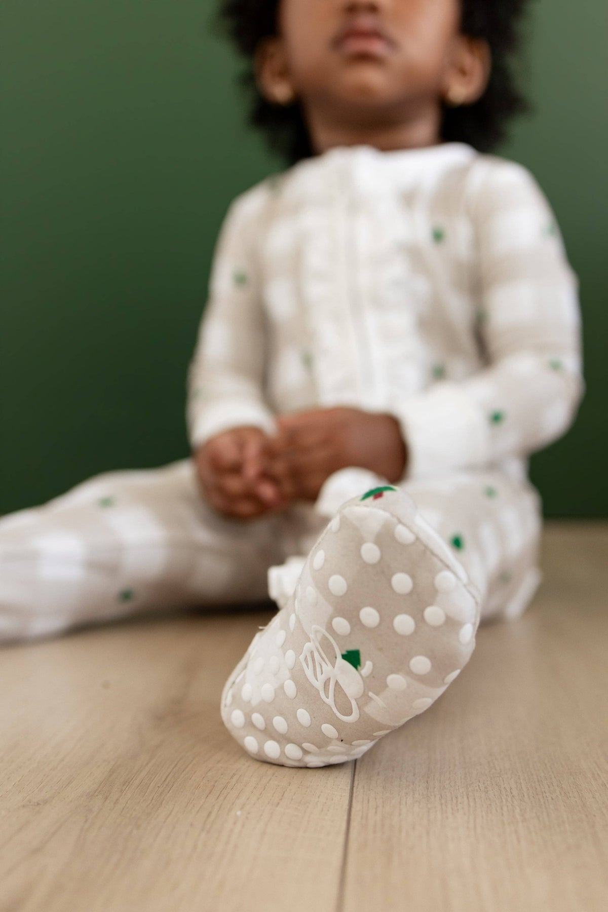 Ruffle Zippy Pajamas - Holiday Gingham