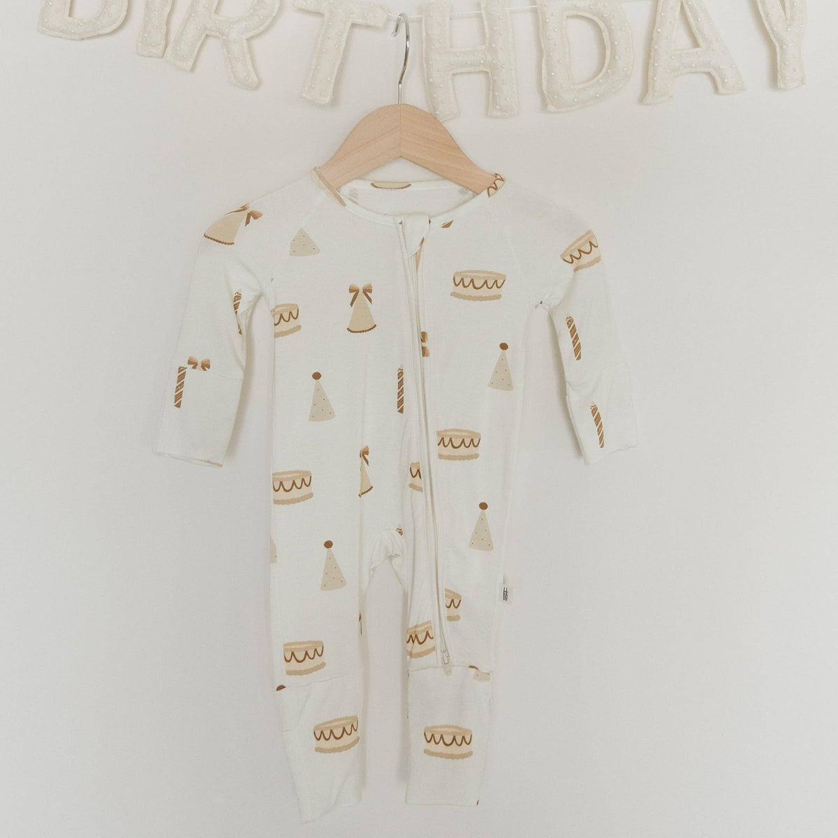 Bamboo Zip Pajamas | Birthday Girl