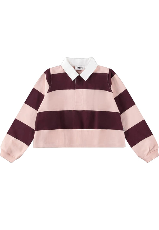 Molo Rozalia Berry Petal Cropped Polo