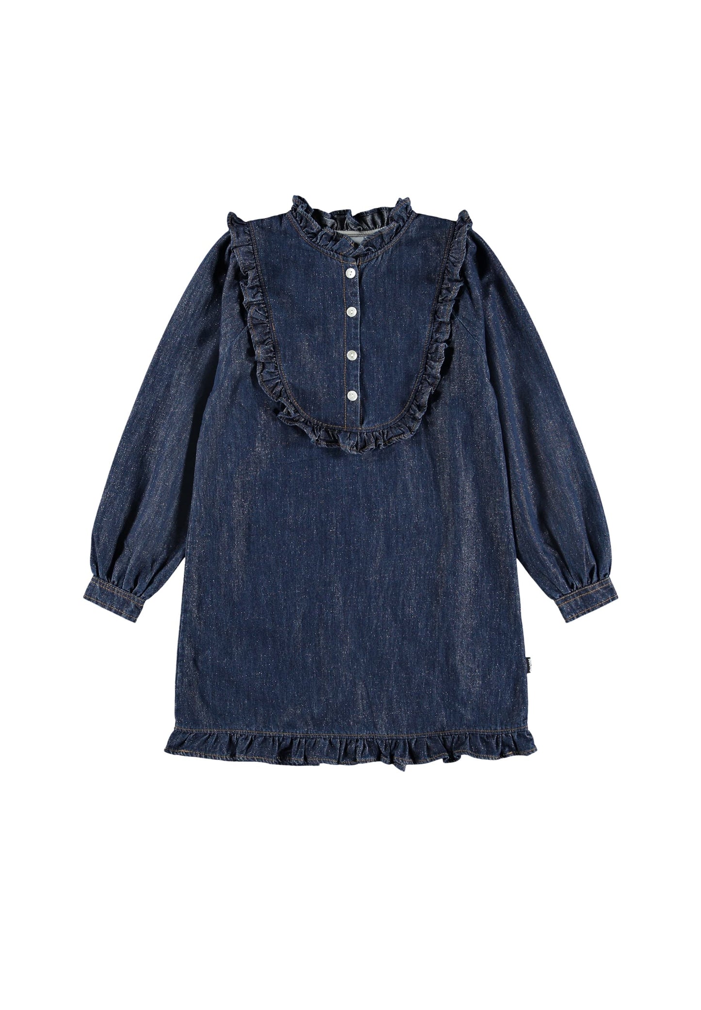 Molo Chaka Dress - Mid Blue Glitter